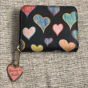 Dooney & Bourke Heart Zip Wallet
